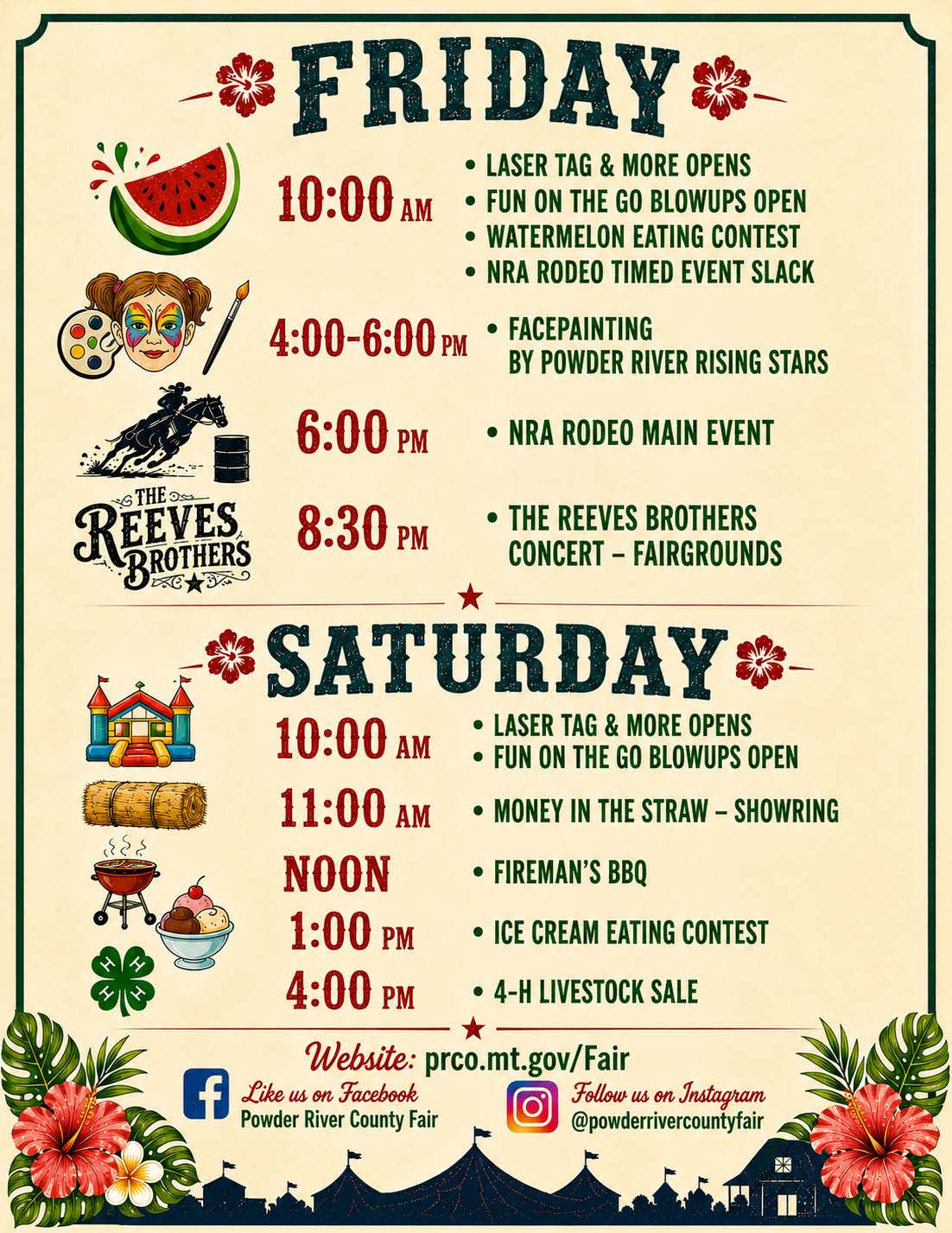 Friday & Saturday Schedule
